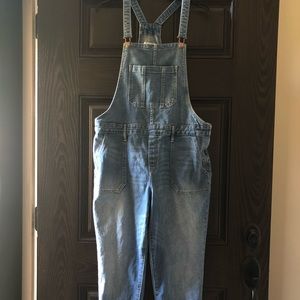 Medium-Light Blue Denim Overalls